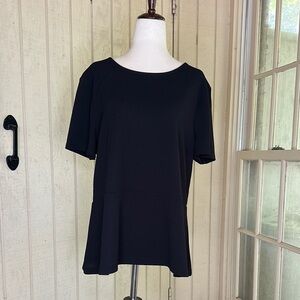 Talbots Black Short Sleeve T-Shirt